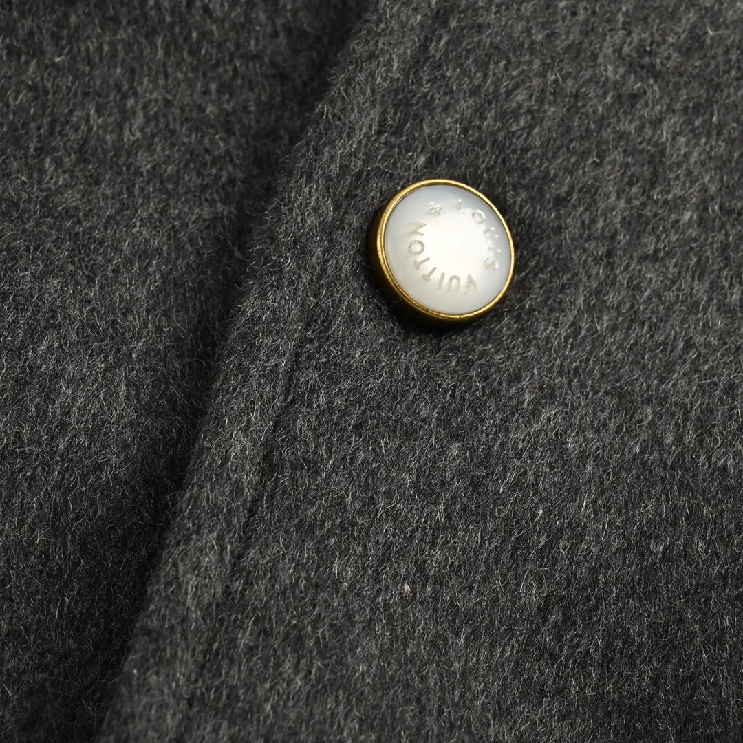 Louis Vuitton/Louis Vuitton 24Fw embroidered letter cotton shearling sleeve baseball jacket